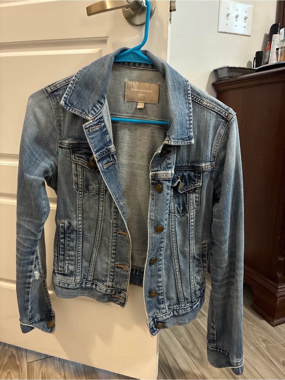 Banana Republic Light Wash Denim Jacket - Faded Blue